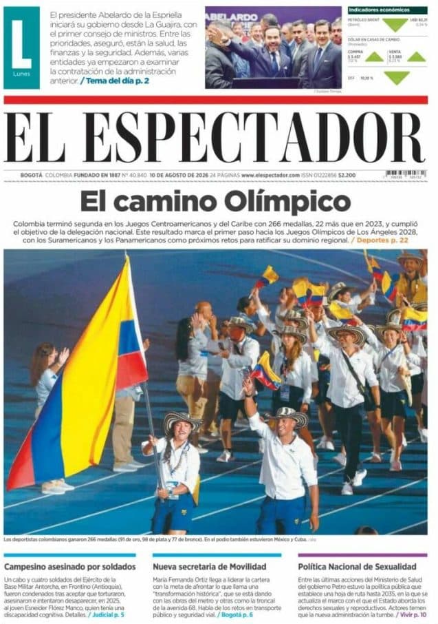 Descubre las Portadas de Latinoamérica del 10 de agosto de 2026