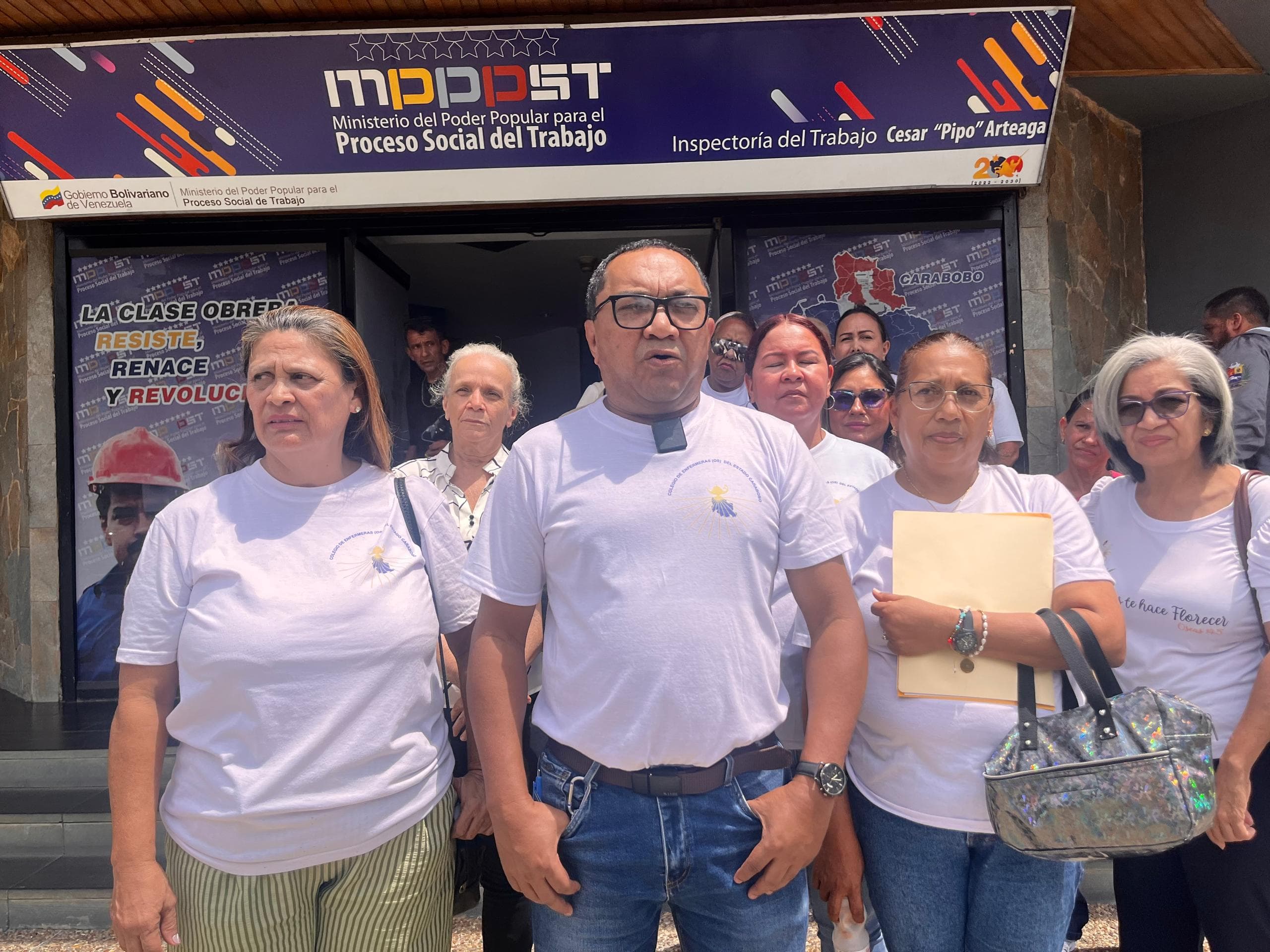 Enfermeros de Carabobo exigen justicia laboral ante la Inspectoría
