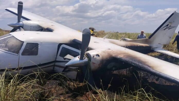 Aeronave privada se desploma en Bolívar: todos los pasajeros sobreviven
