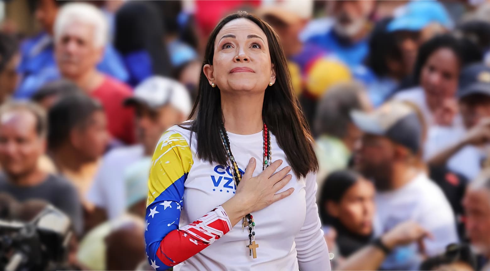 "Estoy aquí con ustedes": María Corina Machado regresó a Venezuela