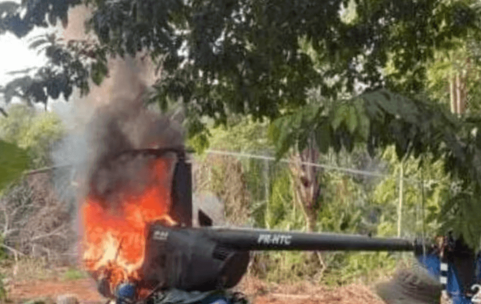 Fuerza Aérea Brasileña destruyó helicóptero clandestino proveniente de Venezuela